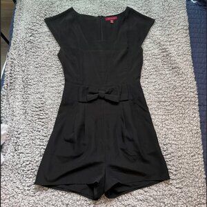 Ted Baker London Bow Front Romper/Jumpsuit Black